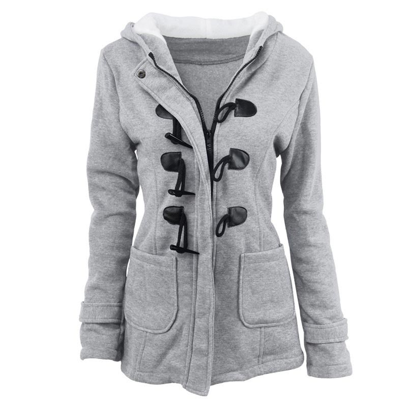 Women’s Thickened Mid-length Hooded Jacket pentagow