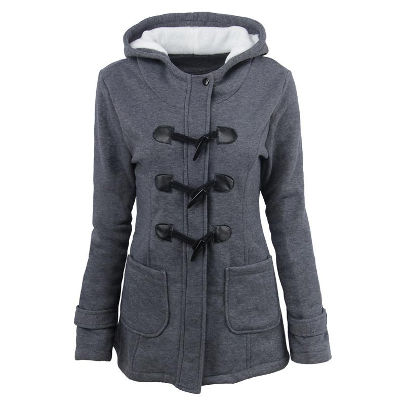 Women’s Thickened Mid-length Hooded Jacket pentagow