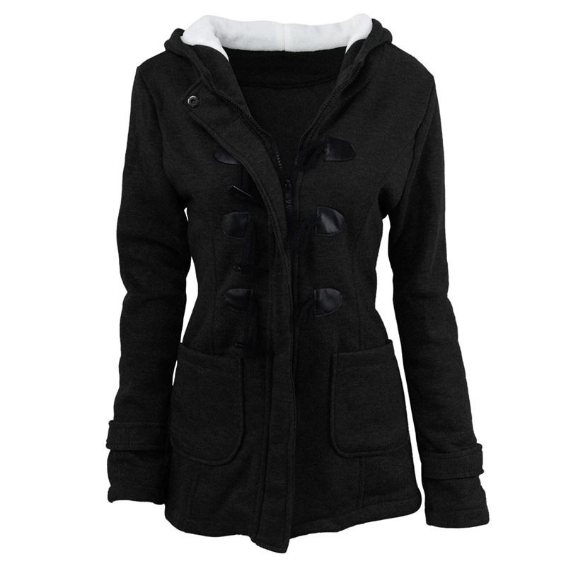 Women’s Thickened Mid-length Hooded Jacket pentagow