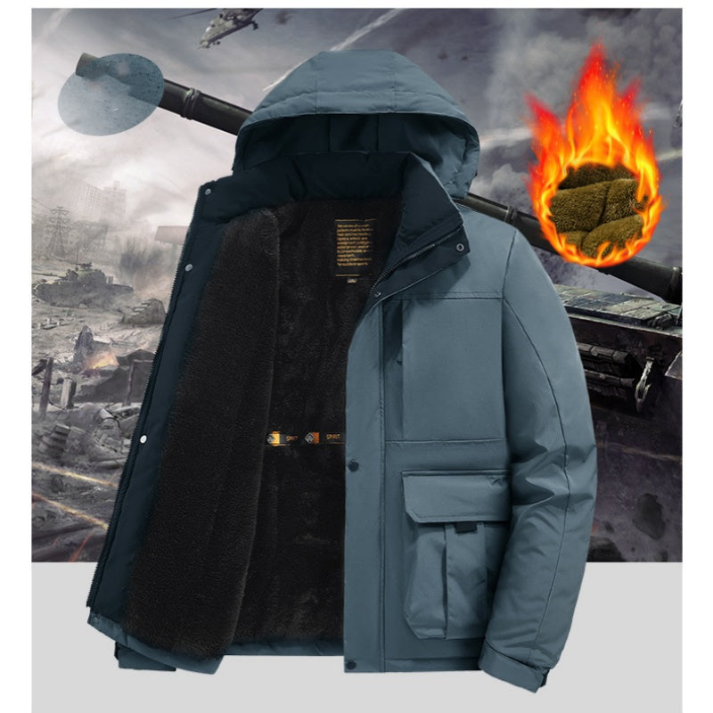 Men's Warm Waterproof Hooded Jacket pentagow