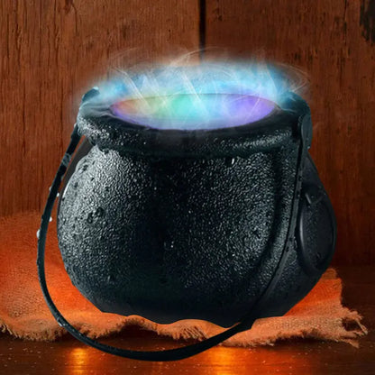 Halloween 12 LED Color Change Mist Maker Witch Jar