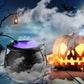 Halloween 12 LED Color Change Mist Maker Witch Jar