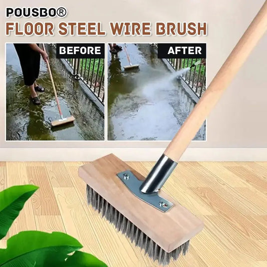 Pousbo® Stålborste för golv pentagow