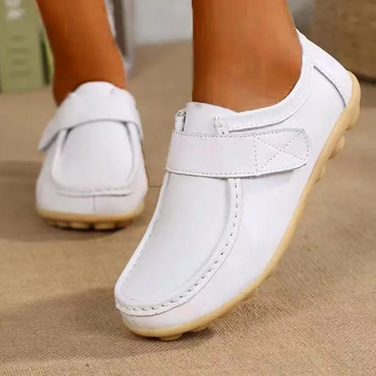 Leather Flat Non-slip Nurse Shoes