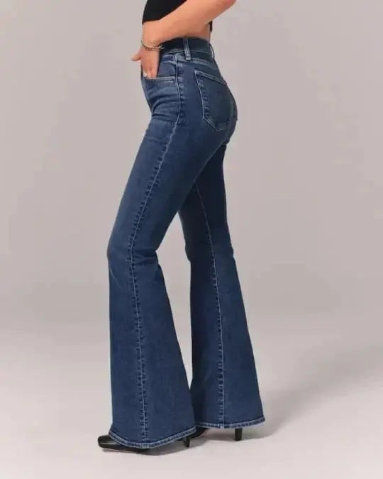 Ultra High Rise Stretch Utsvängd Jeans pentagow