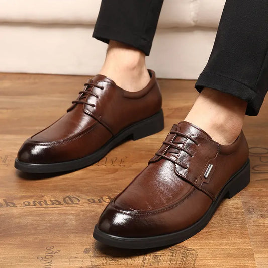 Mäns äkta läderföretag formella skor pentagow