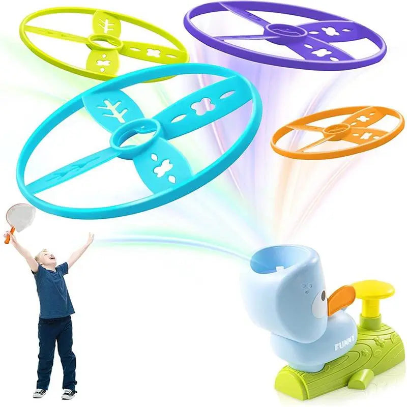 Flying Disc Launcher-leksak för barn pentagow