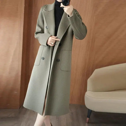 [Gåva till kvinnor] kvinnors avancerade eleganta tweed-kappa pentagow