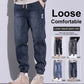 Drawstring Loose Casual Workwear Jeans för män （50% rabatt） pentagow