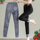 [varm gåva] Vinterkvinnors plyschfodrade smala jeans pentagow