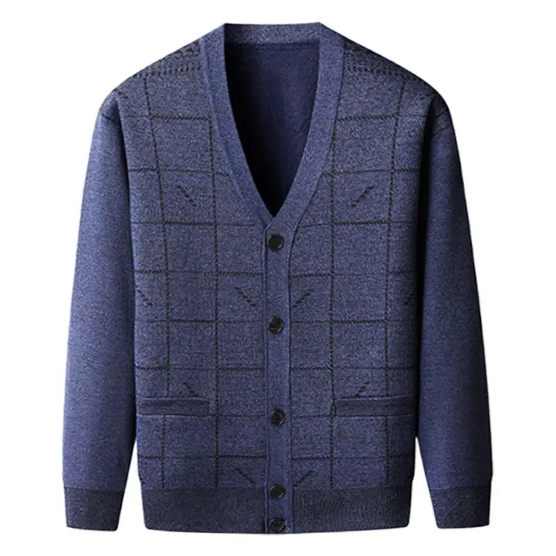 Herr Casual Thermal Plush Cardigan -Nice Present till far! pentagow