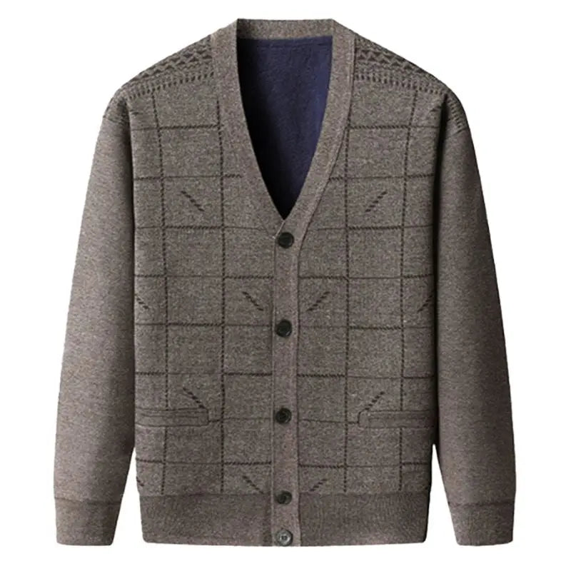 Herr Casual Thermal Plush Cardigan -Nice Present till far! pentagow