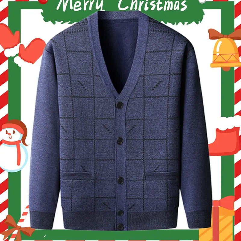 Herr Casual Thermal Plush Cardigan -Nice Present till far! pentagow