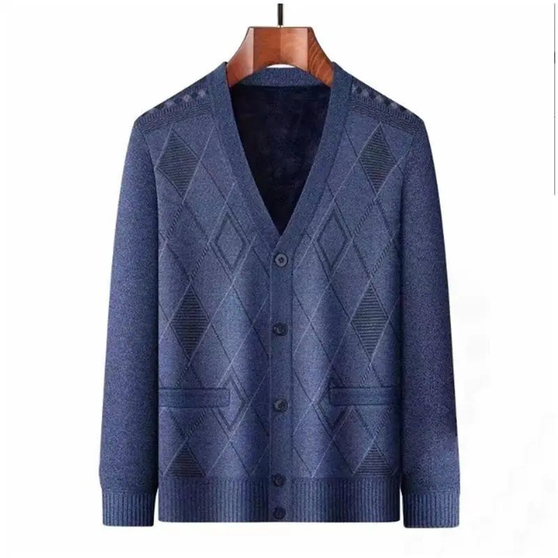 Herr Casual Thermal Plush Cardigan -Nice Present till far! pentagow