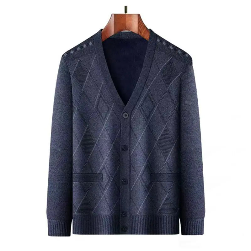 Herr Casual Thermal Plush Cardigan -Nice Present till far! pentagow